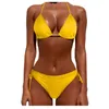 2PCSSET Women Summer Beach Bikini Swimodwear Ladies Three Point Sekswsuit Wygodna bielizna oddychająca miękka bielizna 240416