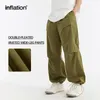 Men's Pants INFLATION Streetwear Parachute Spring Trendy Double-Pleated Cargo Male Trousers Plus Size