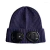 Beanies Bonnet Cp Official Website 1:1 High Quality Knitted Hat Extra Fine Merino Wool Goggle Beanie