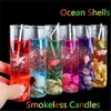 Kaarsen 1 st rokeloze kaarsen kaarsen oceaan schelpen jelly aromatherapie etherische olie bruiloft kaarsen d240429