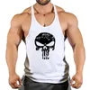 Gyms Works Sans manches chemises Stringer Top Top Men Body Body Body Fitness Mens Vaies Sports Vêtes Muscle Skull Skull Top 240428