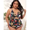 Kvinnors badkläder 4xl One Piece Women thong Monokini Plus Size Cup Swimsuit Bodysuit Kvinna Push Up Bikini Bathing Suit Beachwear Mujer