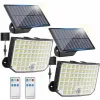 Dekorationer LED Solar Light Outdoor Solar Lamps med rörelsesensor Vattentät LED -väggljus Solljus för trädgårdsdekoration Street Lamp