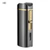High-End-Geschenkbox-Design Zigarre Leichtere Drei-Flamme-Hochleistungs-Hellere Zigarre für Zigarren