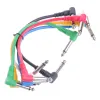 6 шт./Установка гитарных деталей красочные угловые звуковые кабельные кабельные кабели для гитарных педалей эффект