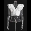 Arbeitskleider vgh solide zweiteilige Set für Frauen gegen Nacken fliegende Tunika Tops High Taille Tierred Eine Linie Röcke Schlampe weibliche Mode
