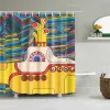 Set 3D Cartoon Totoro Unicorn Shower Curtain Bath Cute Screen Bath Curtain Waterproof för heminredning Badrum Artikel