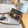 Hög nivå Original Cellin Designer Väskor Ny gammal blommor Tofu Bag Versatile Shoulder Crossbody Bag äkta läder Womens Bag med varumärkeslogotyp