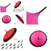 Parapluies femmes mode 16k pagode en dentelle parasol princesse longue manche du vent transparent cadré gouttes de pluie livraison home jardin ho dhwyj