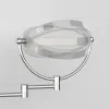 Set LED -väggmonterad badrumsspegel 8 tum 5x förstoring upplyst makeup spegel EU/US Plug Bath Vanity Cosmetic Mirror
