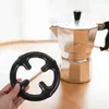 キッチンストレージコーヒーポットホブメタルスタンドガスストーブラックホルダーは家庭中cookを修正するために小さい