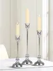 Bougies 3pcs Style européen Candlers en métal simple Bar de décoration de mariage Party Room Decor Candlestick Candlestick