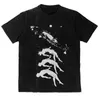 T-shirts masculins 2024 Y2K TOP Gothic Punk Surdimensionné Shirt rétro HARAJUKU Graphique décontracté Streetwear à manches courtes et à manches courtes