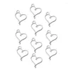 Charms 10pcs Hollow Lovely Peach Heart 19 20mm Ligante de cor prata Pingentes Fazendo DIY feita artesanal para encontrar jóias