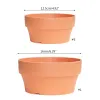 Décorations Imitation Pot en terre cuite pour plantes jardinière succulent avec trou de drainage cactus contenants de plantes