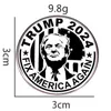 Trump 2024 pinos de broche Take America Back Presidente Red Blue Lapeel Pin Shirt Bag Decoração de Jóias Acessórios para Jóias Presente 0430