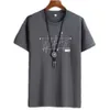T-shirts masculins manga tshirt tops oversize hommes lâche t 100% coton mode goth imprime