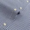 Polos Męskie Polos Standardowy długi, swobodny kadrowa koszula Pojedyncza Patch Pocket-Down Kllar Wygodna 100% bawełniana koszula Gingham T240425