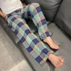 Summer Mens Joggers Style Style męskie i damskie duże jedwabne sztuczna bawełniana latarnia szeroka noga zamknięcie cienki dom pajama jogging sznur szkiełkowy