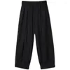 Herenbroek umi mao yamamoto pant persoonlijkheid geplooide bundel mond gelijkspel donkere trend negenpunt mannen vrouwen pantalones hombre