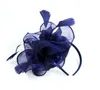 Women Hair Clip Feather Fashion Wedding Women Affastor Penny Ribbons and Piume Party Mesh Cappello Floral Testewwear New7359751
