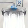 Set Sixspeed Adjustable Overhead Shower Head High Pressure Shower Head Booster Shower Shower Head Sets Bathroom Accessories