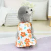 Hondenkleding huisdierkleding lente zomer kleding kattenjurk voor honden huisdieren dun sectie coole bloem suspender schattige rok puppy