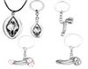 Keychains Fashion Reproductive Organs Key Chains Silver Color Legering voor mannen Sexy Penis Pendant Vaginale skelet geslachtsdelen Bag auto K1792578