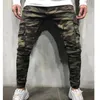 Men's Jeans Multi Pocket Stretch Army Outdoor Camouflage Joggers Casual Denim Trousers Slim Fit Cargo Pencil Pants For Man Cloth