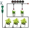 キットドリップ灌漑システム自動散水ガーデンホースマイクロドリップ水散水キット調整可能なノズルガーデンサプライシステムウォーター
