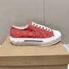 Sneakers a basso contenuto di tela di lussuoso designer per donne - comode scarpe da tennis di cotone in stile retrò