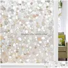 Window Stickers 5M Film Clings Stained Decorative For Glass Static Door Ering Decals Pebble Pattern Drop Delivery Home Garden Decor Dheyj