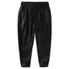 Herrbyxor Ladiguard 2024 Standficka Casual Linen Mens Botten Solid Elastic Midje Trusare Plus Size Mode Sweatpants