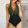 Ein Stück Badeanzug Frauen Sommer Badebekleidung Push Up Plus Size Leopard Bikini Badeanzüge Strandbekleidung Monokini 240416