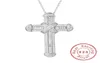 925 argent sterling exquise bible jesus pendentif collier pour femmes hommes crucifix charme créé bijoux de maillot 236r6809032