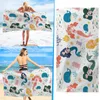 Badhanddukstrandhandduk Creative Printing Shawl Handduk Handla varm vindtät strandhandduk visar ingen handduk 240422