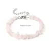 Bracelets de charme bracelet en pierre de pierre naturelle Irregar Amethyst Fluorite Rose Crystal Perles Bangles Bangles Quartz Proupeau pour D Dhgarden Dhper
