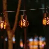 Dekoracje LED Solar Light Light Lampa żyrandol pusta dekoracja ogrodowa Lampa płomień na zewnątrz słoneczny ornament