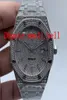Fabryczny nowy produkt 15400st All Ice Stal nierdzewna Men039s Diamentowy zegarek importowany 8215 Automatyczne maszyny 42 mm Men039S Har9212028