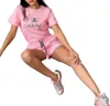 Damen-Tracksuits Sets Jogger Sweatshirts Sporting Anzug Frauen Kurzhose T-Shirt Pullover Designer Sportswear Set