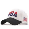 Kogelcaps nieuwe Amerikaanse vlag honkbal hoed heren katoenen knop unisex borduurwerk hiphop gorilla pet Q240429