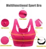 Bras Cloud Hide Sport Bra S-XXXXXXL Frauen Unterwäsche Fitness Push vorne Reißverschluss Crop Top Bra Sportswear Plus Size Y240426