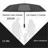 Paraplyer 24 ben stort paraply stort fällbart hållbart paraply kvinnlig sol regn Dual Use Paraply Black Lim Sunscreen Paraply Sun Paraply