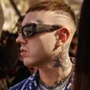 Солнцезащитные очки Новые мужчины мода Y2K Женщины Cyberpunk Sun Glasses Винтажные мужские прямоугольники УФ -защита очков UV400 GAFAS H240429