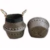 プランターポット竹保管バスケット折りたたみ式ランドリープランターSTWARK WIKER RATTAN SEAGRASS BELLY GARDAN OLLE POT HANDMADE DROP DHT9I