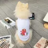Лето питомец Новый модный бренд милый жилет для печати кошка/собака маленькая и средняя плюшевая ковша дышащая одежда универсальна