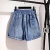 Plus Size 6xl 150 kg hohe Taillen -Denim -Shorts Hosen weibliche Kurzjeans für Frauen Sommer Damen 240420