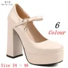 Dress Shoes 12 CM High Heels Women Platform Pumps Gladiator Heel Party Wedding Woman Plus Size 34 - 46