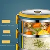 Bento Boxen mehrschichtige Lunchbox Edelstahl Isoliert Bento Food Container Aufbewahrung Tragbares Out