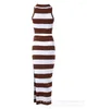 ワークドレスwepbelストライプベストニットスカートスーツ女性o-neckタンクトップスキニーペンシルスカート2ピースの衣装ドレスセット